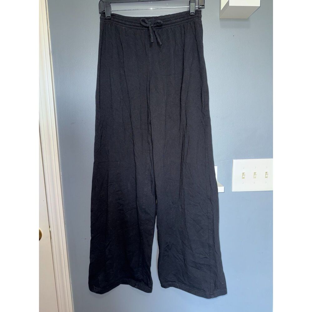 Vuori Black 100% Organic Cotton Restore Ultra Wide-Leg Sweatpants | Size XS
